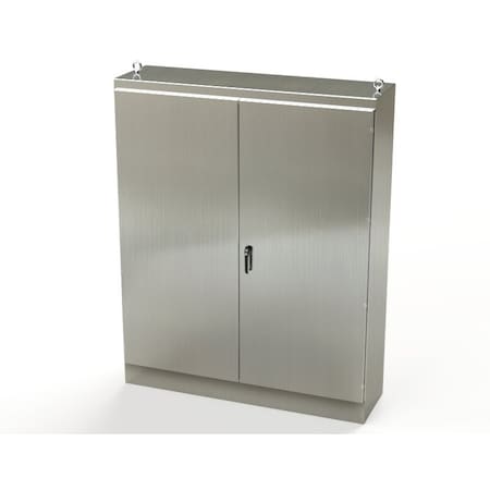 Saginaw Control & Engineering 3 Point Latch with Padlock/Keylock Handle Electrical Enclosures, 90 in H, 20 in D, 72 in W SCE-907220SSFSD